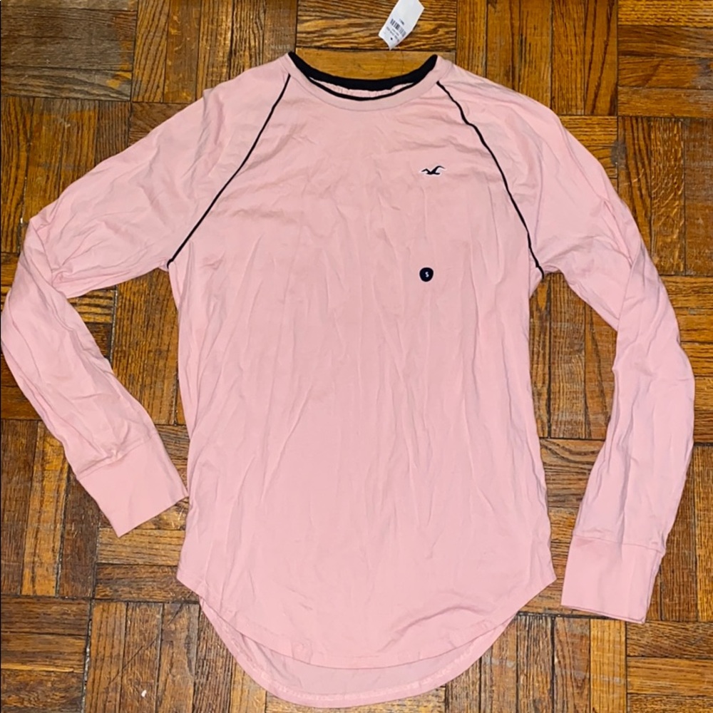 Hollister, Pink/black detail long sleeve “Men’s”